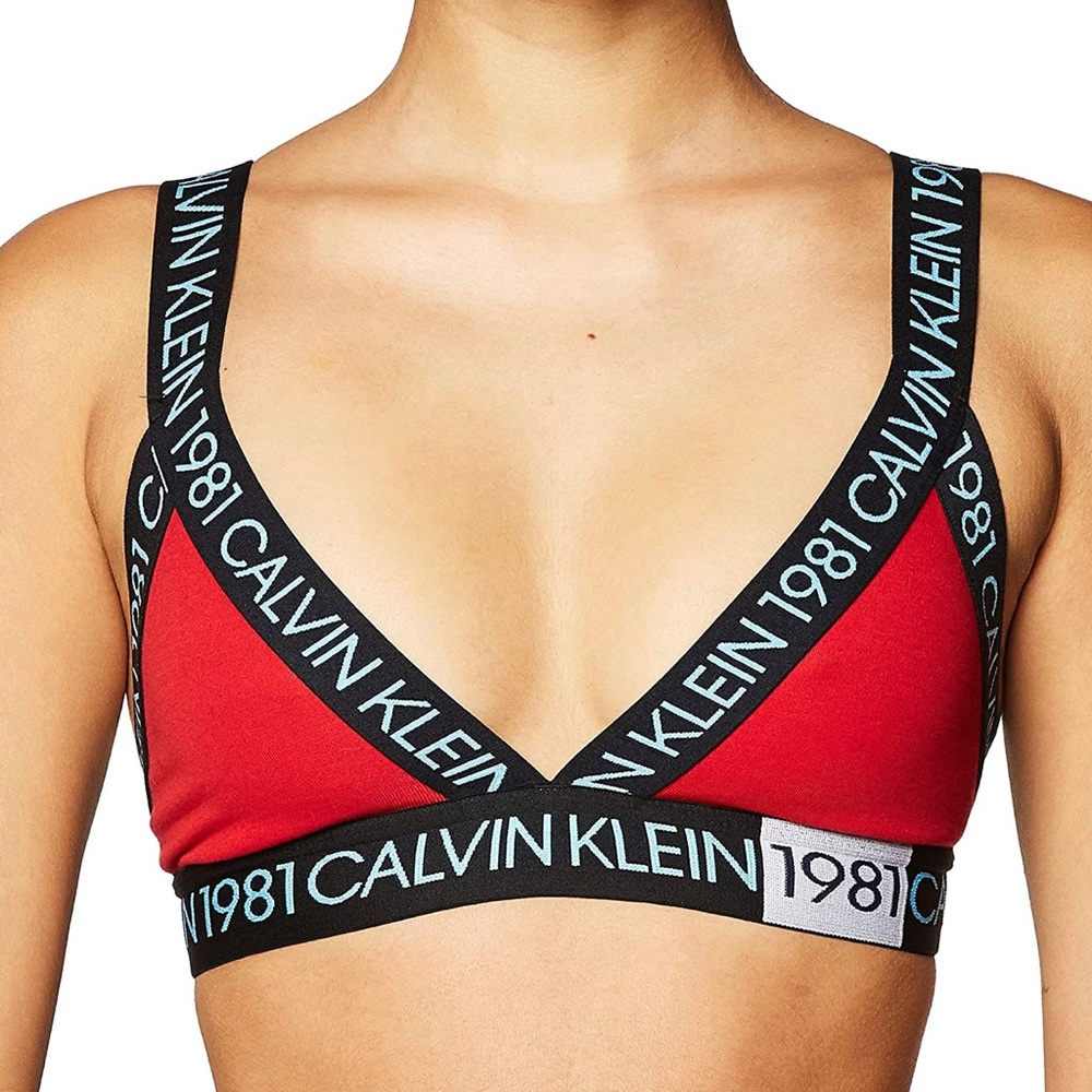 Calvin Klein Women’s 1981 Bold Cotton Unlined Bralette